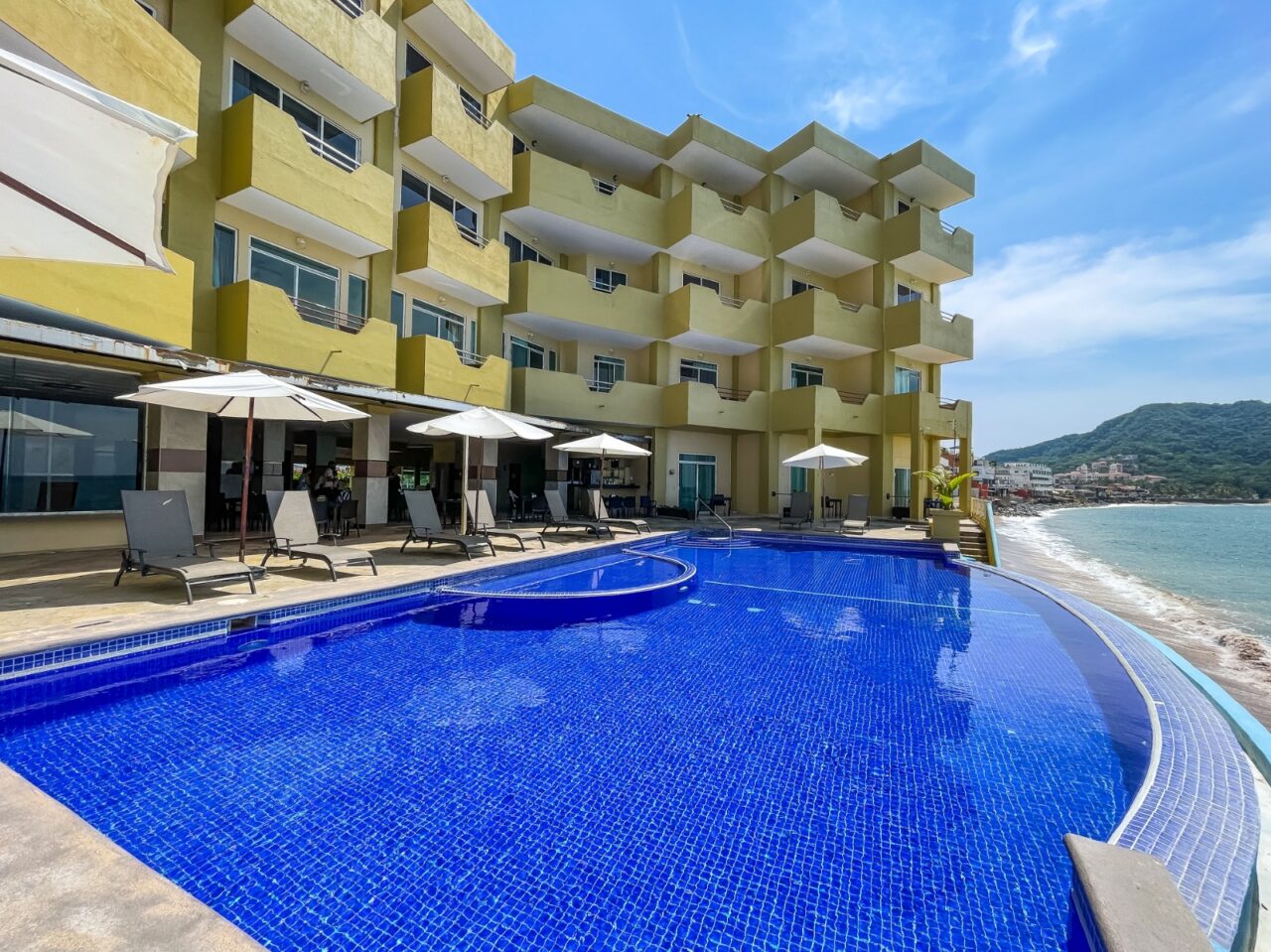 Vista de la playa desde Bogavante Resort